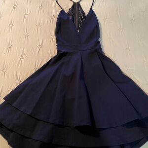 Windsor Navy Blue Mini Dress